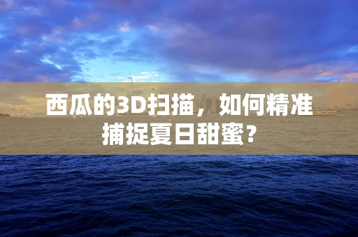 西瓜的3D扫描，如何精准捕捉夏日甜蜜？