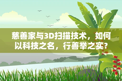 慈善家与3D扫描技术，如何以科技之名，行善举之实？