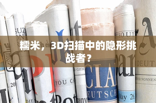 糯米，3D扫描中的隐形挑战者？