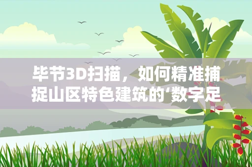 毕节3D扫描，如何精准捕捉山区特色建筑的‘数字足迹’？