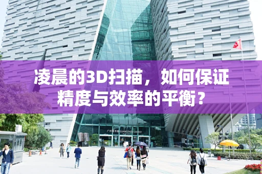 凌晨的3D扫描，如何保证精度与效率的平衡？